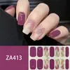 ZA branco cozimento-livre unha adesivo completo à prova d' água nail art patch sentido avançado simples vento unha polonês cola atacado