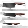 Traje de Cortador Lijado Acero Inoxidable Seis Piezas Tarjeta de Succión Cuchillo de Chef Cuchillo para Pan Cortador de Carne Juego de Cuchillos Universales para Fruta Cuchillo