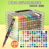 Marcadores de acrílico líquido directo, 120 colores, lavables para niños, aptos para estudiantes de primaria, pinceles de acuarela artísticos, colores que no traspasan y se pueden superponer