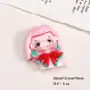 Accesorios de Resina DIY de Dibujos Animados Chicas de Moda Pegamento de Crema Pinzas para el Cabello Funda de Teléfono Hebilla de Zapato Llavero Colgante Accesorios
