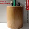 Portalápices Redondo de Bambú para Estudiantes de Secundaria y Preparatoria, Material de Oficina Grabado, Caja de Almacenamiento de Escritorio, Regalo Creativo de Graduación para Niños
