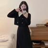 Talla grande Traje de pana vintage francés entallado para cubrir el vientre para mujer Abrigo corto estilo Chanel para otoño e invierno para hermana gordita