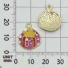 Conjunto de 30 Acessórios de Esmalte de Natal para DIY: Papai Noel, Boneco de Neve, Sino, Rena, Pingentes de Pulseira, Chaveiros