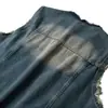 Colete Jeans Masculino Transfronteiriço da Amazon Estilo Hong Kong Casual Tendência Masculina Colete Duffy Tamanho Grande Colete Masculino