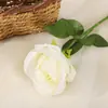 Rosa de Seda Simulada Sencilla Adornos Decoración para el Hogar Boda Decoración de Boda Flor Simulada Cabeza de Rosa Flores Falsas