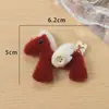 Nuevo Broche de Pinza para el Pelo con Cabeza de Conejo/Poni de Lana Estilo Coreano Accesorios y Materiales para Ropa Bolsa Zapato Calcetín