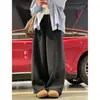 Pantalones Deportivos Simples Talla Grande para Mujer Otoño Invierno Con Terciopelo Grueso MM Gorditas Cintura Alta Cordón Holgados Casuales Deportivos para Caminar