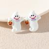 Pendientes personalizados con cara de fantasma de muerte, calabaza, simulación divertida de Halloween, transfronterizos, nuevos, europeos y americanos, al por mayor