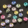 6mm Satélite Colorido Laser K9 Vidro Garra Pequena Redondo Proteína Cristal Iridescente Costurado à Mão Strass para Decoração de Roupas DIY