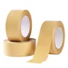 Fita de Papel Kraft de Alta Viscosidade, Adesivo Hot Melt, Selagem e Embalagem Autoadesiva Sem Água, Fita de Emolduramento Marrom Revestida à Prova d'Água, Fácil de Rasgar