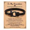 Pulsera de Moda Transfronteriza Europea y Americana Brazalete Tejido para Hombres Cierre de Acero Inoxidable Cuerda Roja de Mano para Pareja Joyería para Estudiantes