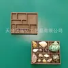 Estante Transfronterizo para Minúsculos Adornos Imán para Refrigerador Estante de Madera para Miniaturas de Joyería Almacenamiento de Muestras Minerales