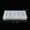 1 12 caixa de broca para nail art cor transparente caixa de joias para unhas caixa de brocas soltas para contas pequenas acessórios pequenos caixa de armazenamento com múltiplos compartimentos separados