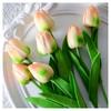 Mini Plástico PU Flor Tulipán Simulación Flor Artificial Transfronterizo Comercio Exterior Flor de Seda Boda Decoración del Hogar Fabricante de Flores Venta al por Mayor