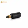 Botellas de vidrio negro directo de fábrica botellas gotero de aceite esencial negro mate spray Botellas de vidrio negro mate para líquidos oscuros materiales de subempaque