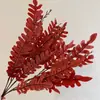 Cachos artificiais de folhas de acácia para arranjos de chão de casamento, decoração de casamento, arranjos florais, folhagem de fundo, decorações de corredor de hotel