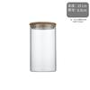 Botella de Vidrio de Borosilicato con Tapa de Bambú de 65 mm Tubo de Empaque para Té Aromático Botella Frasco de Almacenamiento Sellado para Alimentos Botella Sellada para Té