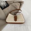 Bolso de Moda de Paja Tejida para Mujer 2025 Bolso de Playa para Vacaciones Costeras de Primavera y Verano a la Moda Estilo Occidental Bandolera Sobaco Combinable