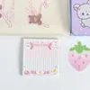 Caderno de Notas Cartoon Original, Fofo, Não Grudento, Bloco de Notas para Recados Rasgável, Livro de Material para Diário de Alto Valor para Estudantes
