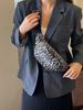 Bolsa de peito feminina com estampa de leopardo personalizada na moda transfronteiriça 2024 Nova bolsa transversal de grande capacidade de estilo europeu e americano para mulheres