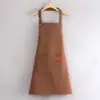 Delantal de celebrity mismo estilo impresión de logo personalizado tienda de té con leche café restaurante delantal de trabajo de catering delantal de cintura ropa de trabajo mujeres