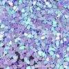 Flor pétalas de flor de cerejeira lantejoulas branco prateado pétalas douradas cor mágica branco joias de unha Cristal epóxi glitter 10g