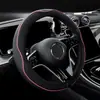 Capa de volante de carro mais vendida internacionalmente, couro de microfibra com gravação de diamante, antiderrapante, universal para todas as estações, capas de volante de carro para atacado
