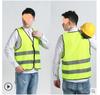 Chaleco Reflectante Jia Hu Chaleco de Seguridad para Construcción Ropa para Trabajador de Sanidad Edificio Meituan Chaqueta Fluorescente para Ciclismo Estampado