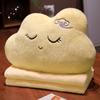 Manta Almohada con Forma de Nube, Linda y Adorable, Forma de Nube de Ojos Grandes, Almohada Suave para Oficina, Respaldo para Hogar, Sofá