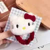 Nuevo anillo para el pelo de gatito rojo, clip lateral de felpa de dibujos animados para flequillo de niña pequeña, cuerda para el pelo bonita, pasador