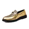 Otoño 2023 Nuevos Zapatos de Cuero Casuales Británicos para Hombre Moda de Cuero Brillante Zapatos de Trabajo Zapatos de Cuero que Aumentan la Altura Talla Grande