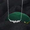Collar de flor de glicinia de plata pura 999 para mujer, diseño de lujo ligero de alta gama, cadena para la clavícula con colgante de diamantes completos, cadena para el cuello moderna y versátil