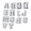 Yu Meiren diy letra mayúscula inglesa Herramienta de pulido de candelabro Portavelas de aromaterapia Decoración de yeso Molde de silicona Venta al por mayor