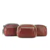 Bolsa Transversal de Couro para Mulheres, Novo Estilo, Bolsa Pequena de Couro Bovino Camada Superior de Verão, Grande Capacidade, Alça de Ombro Larga, Bolsa Pequena Redonda