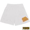 Shorts esportivos americanos para comércio exterior transfronteiriço, modelo Bird's Eye, secagem rápida, respiráveis, ideais para fitness, corrida e exercícios, com modelagem solta até o joelho e quatro pontos de ajuste.