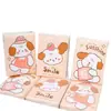 Pañuelo de papel mini con diseño de dibujos animados en forma de estrella, 3 capas, 8 hojas, paquete de 9, hecho de pulpa de madera natural, pañuelo de papel portátil en paquete pequeño