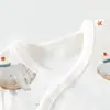 Set de 2 piezas enviado al azar para liquidaciónMameluco de mariposa 100% algodón Clase A para bebé e infante, todas las estaciones
