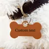 Etiqueta de identificación de cuero para mascotas transfronteriza, etiqueta de dirección para mascotas, etiqueta de identificación anti-pérdida para mascotas, etiqueta de PU de cuero para gatos y perros