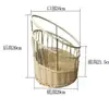 Cesta para Churros de Mimbre Sintético al por Mayor Bolsa para Pan Francés Cesta de Almacenamiento para Baguette Exhibidor de Baguettes para Hornear