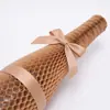 Mangas de Papel Kraft de Panal de Abeja de Malla al por Mayor para Copas de Vino Tinto, Artículos Frágiles, Empaque Amortiguador y Absorbente de Impactos, Mangas de Papel de Panal para Transporte