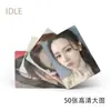 (GRAMO)Tarjeta láser pequeña I-DLE, 50 canciones de Gidle, tarjeta periférica Yuqi, tarjeta Polaroid, tarjeta LOMO, postal