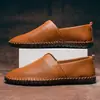 Zapatos Casuales para Hombre Zapatos Europeos y Americanos para Hombre Zapatos de Moda Perezosos de Caña Baja Transpirables Zapatos para Conducir Hombres Transfronterizos Talla Grande Zapatos de Cuero para Hombres