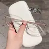 Nuevas Gafas Ovaladas Nerd de Armazón Grande de Moda de Danyang Wholesale para Mujer con un Toque de Alta Gama, Realzando la Piel Clara, Disponibles con Graduación