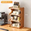 Prateleira de Armazenamento para Mesa Suporte para Copos para Mesa de Jantar Bancada Estação de Trabalho Copo de Água Xícara de Café Conjunto de Chá Suporte Pequeno para Copos na Mesa