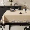 Mantel de Mesa de Comedor de Lujo Ligero y de Gama Alta, Impermeable, Resistente al Aceite, Lavable, Cubierta para Mesa de Café, Cubierta de Mesa Doméstica Resistente al Calor y a Altas Temperaturas