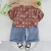 Trajes de Verano para Niño, Ropa Infantil Guapa, Nuevos Trajes de Verano de Dos Piezas de Manga Corta para Bebé