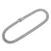 Colar Masculino Dourado Estilo Hip-Hop Oval Liga Diamante Completo Joia Masculina Corrente Cubana Hip-Hop Joia Masculina da Moda Atacado