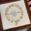 Pulseira de Cristal Branco Facetado Brilhante com Contas, Moda Tendência de Influenciador, Superfície de Corte de Bola Ábaco, Pulseira Estilo Minimalista de Luxo Leve