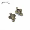 Joias de liga YuenZ pingente de cabeça de elefante estilo vintage DIY acessórios feitos à mão D9119