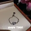 Ponto de Joia Diamante Vajra Pilão Flor Cruzada de Diamante Rosa Pulseira Contas Rosas Cabaça a Laser Sorriso Conjunto de Colar
